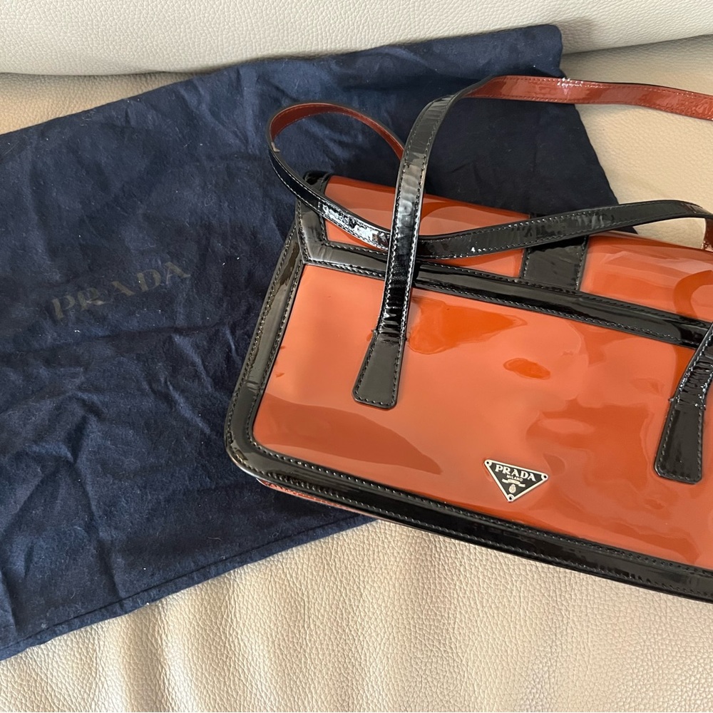 VINTAGE Prada Patent Leather Purse with original tags. Never worn